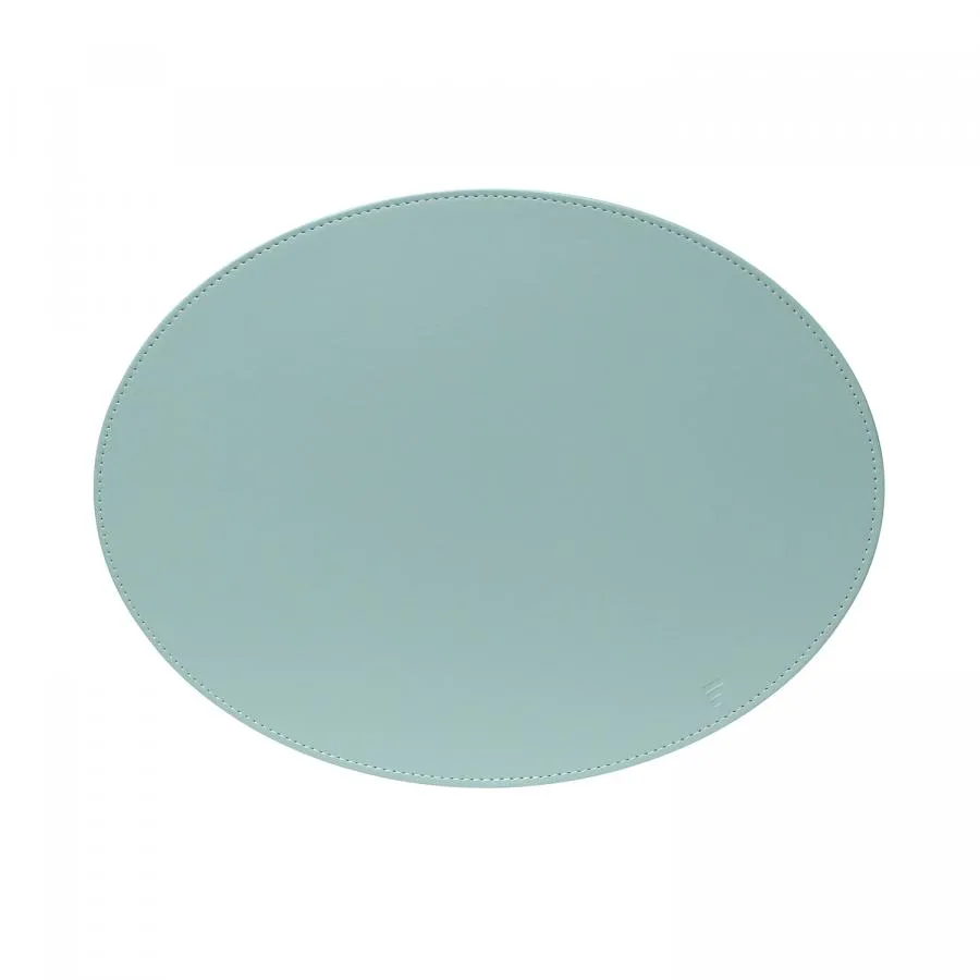 Platzset, Oval, Mint/Elfenbein 45 x 34cm