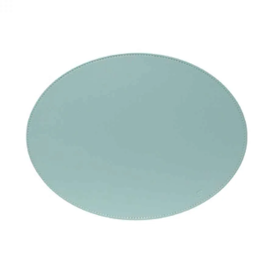 Platzset, Oval, Mint/Elfenbein 45 x 34cm