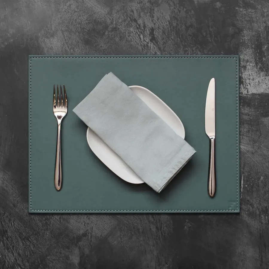 Platzset 40 x 30 cm Petrol/Anthrazit