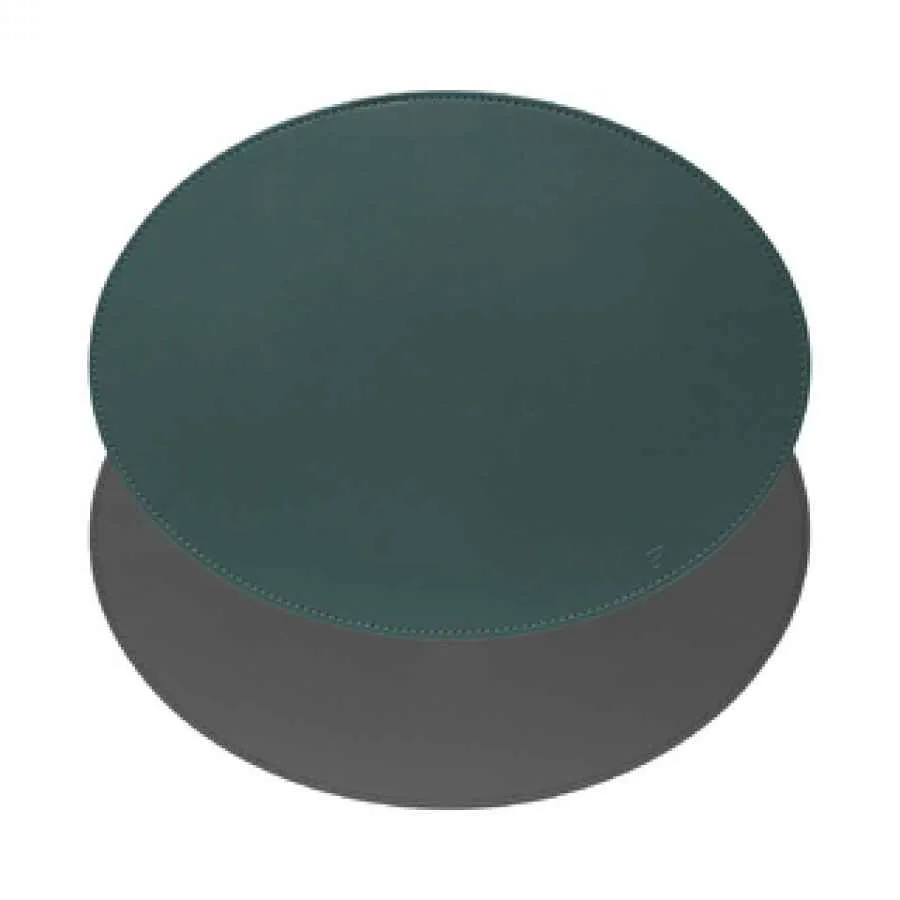 DUO Platzset, Oval, Petrol/Anthrazit 45 x 34 cm