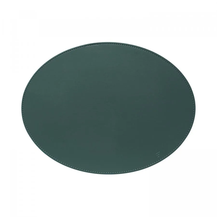Platzset, Oval, Petrol/Anthrazit 45 x 34 cm