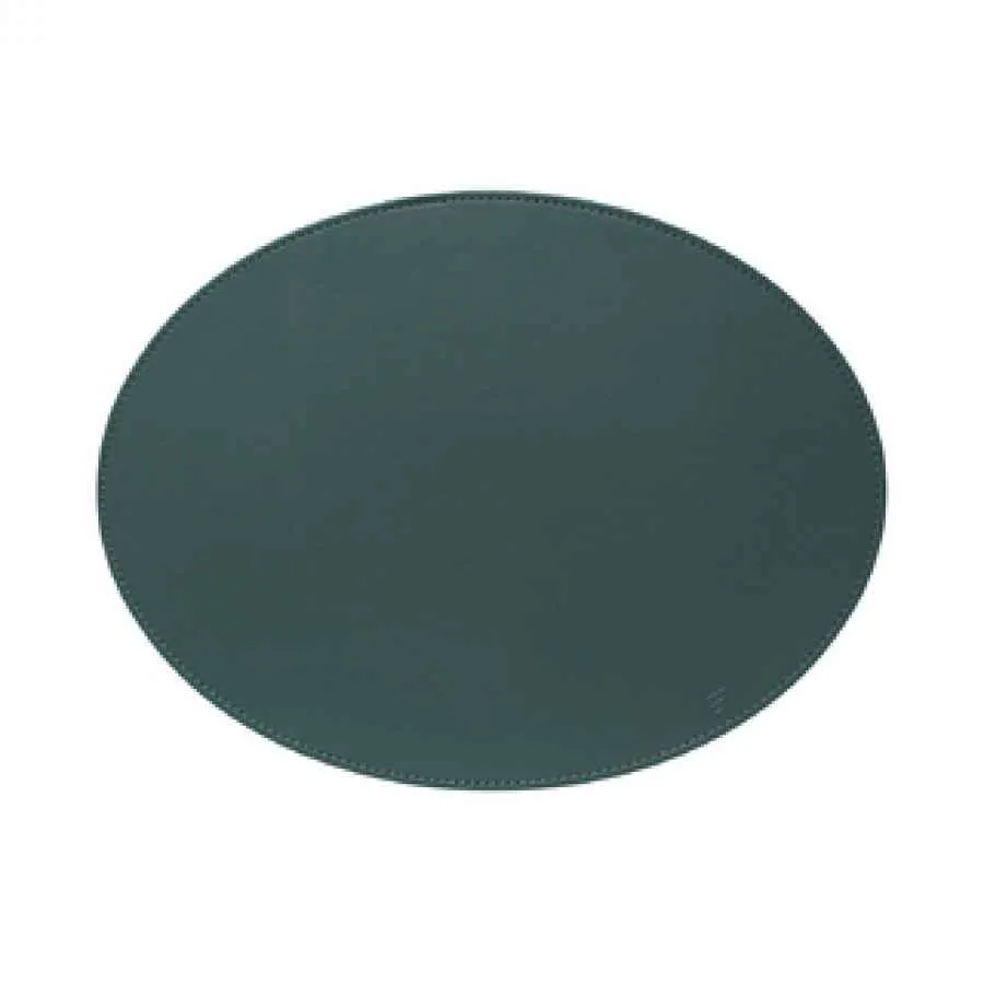 Platzset, Oval, Petrol/Anthrazit 45 x 34 cm