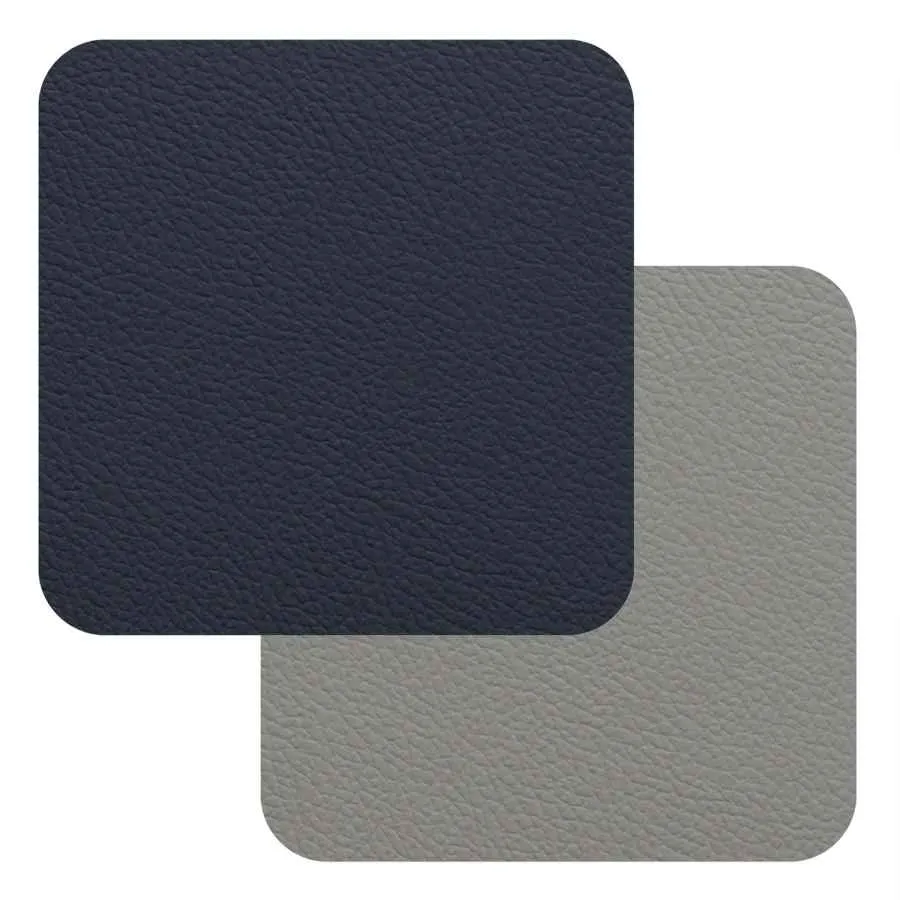 Fleximats Untersetzer, 4er Set, 10x10cm, Navy/Grau