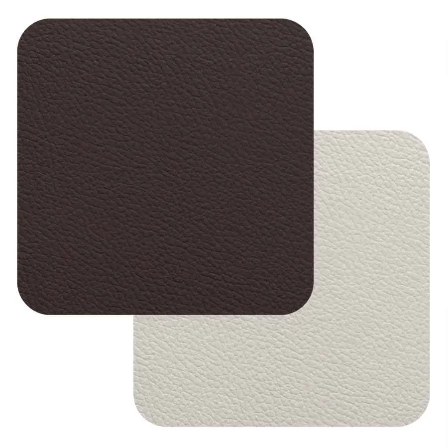 Fleximats Untersetzer, 4er Set, 10x10cm, Braun/Weiß