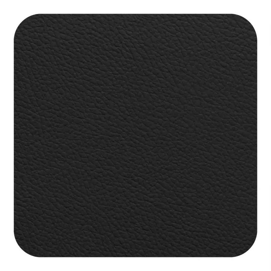 Fleximats Untersetzer, 4er Set, 10x10cm, Cognac/Schwarz