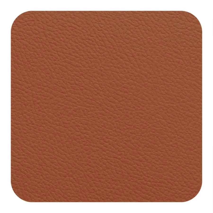 Fleximats Untersetzer, 4er Set, 10x10cm, Cognac/Schwarz