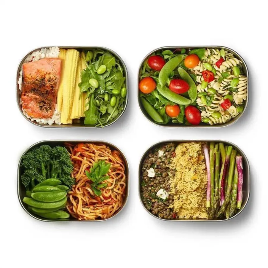 Lunch Box 600 ml Edelstahl, Ozean