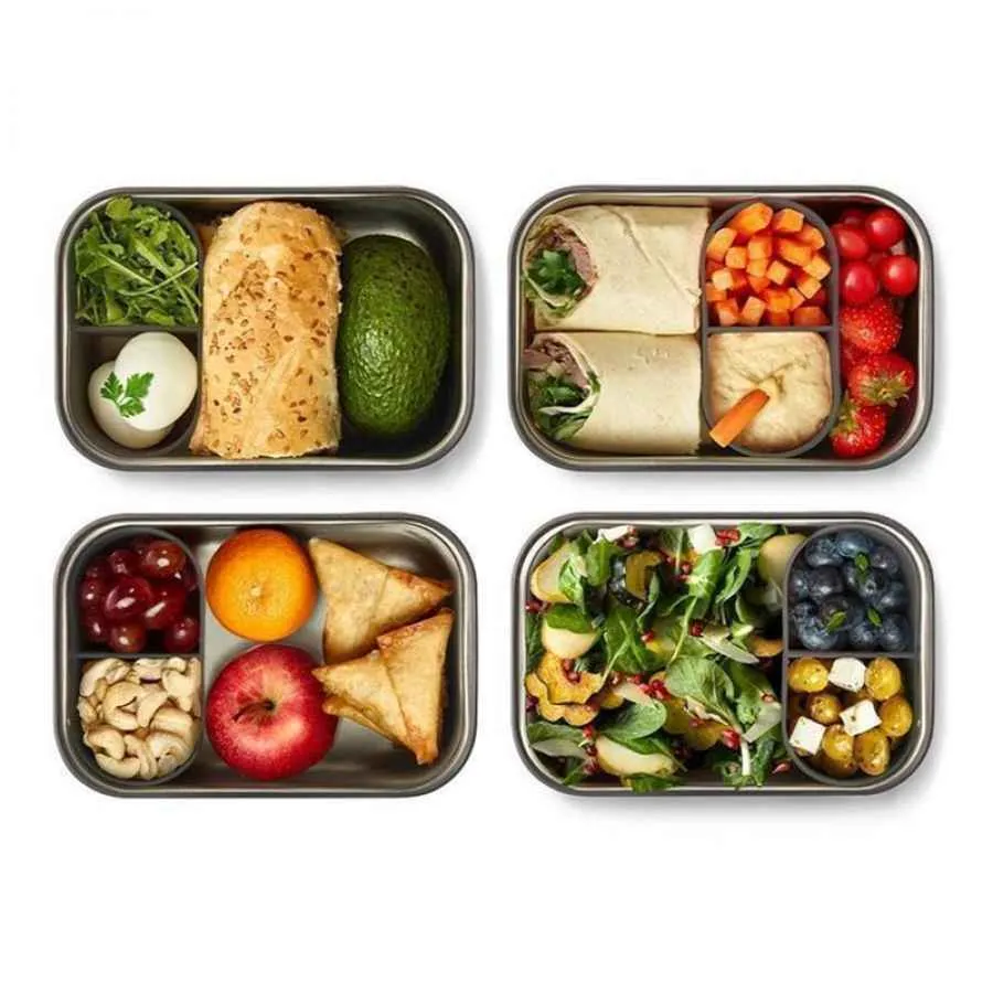 Sandwich Box 1250 ml Edelstahl Ozean