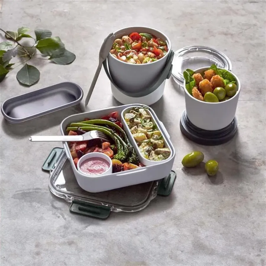 Lunchpot 900 ml ORIGINAL mit Göffel Ozean