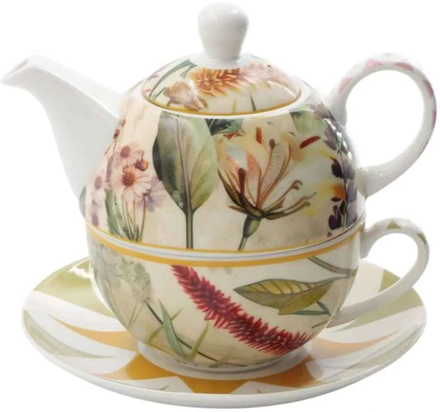 Tea4One mit Untertasse MIRABILIA 400 ml gelb