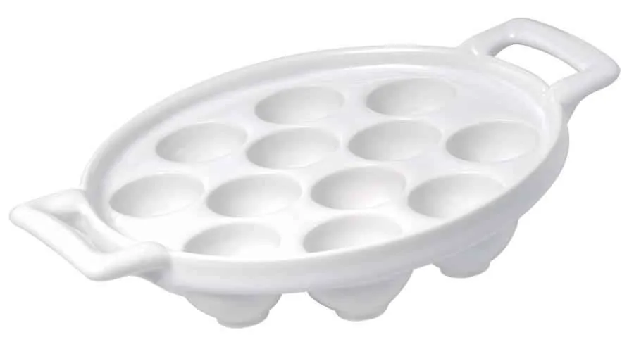 SCHNECKENPFANNE (für 12 Schnecken) Weiss