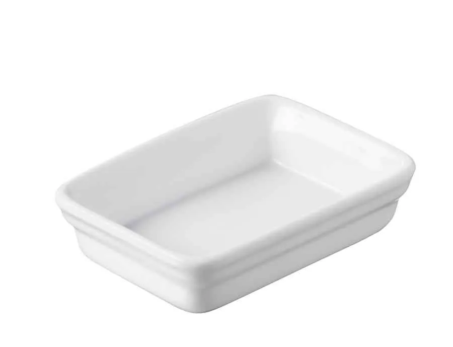 MINIATUR AUFLAUFFORM, RECHTECKIG Weiss REVOL