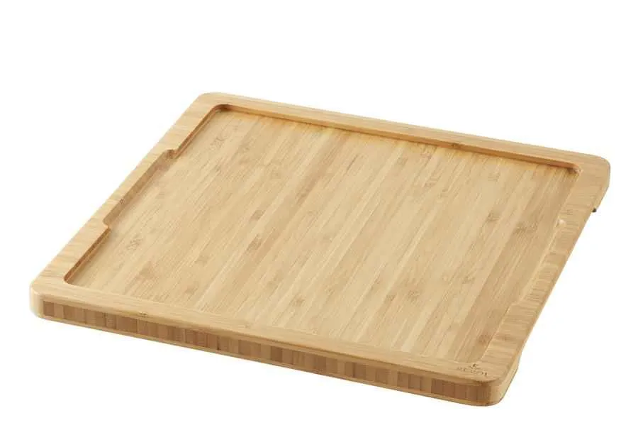 HOLZTABLETT/ HOLZBRETT 29,2 x 29,2 cm FUER TELLER/ PLATTE/ STEAKTELLER 25 x 25 cm Bambus