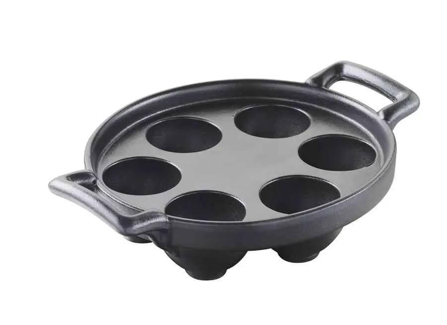 SCHNECKENPFANNE (für 6 Schnecken) Gusseisenoptik