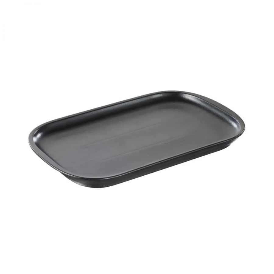 RECHTECKIGE FLEISCH-/ STEAKPLATTE 29 cm gusseisen Optik