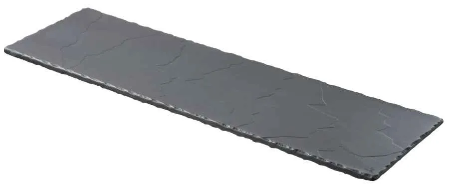 SERVIER & BUFFETTABLETT 54 x 16,5 cm rechteckig Matt schiefer
