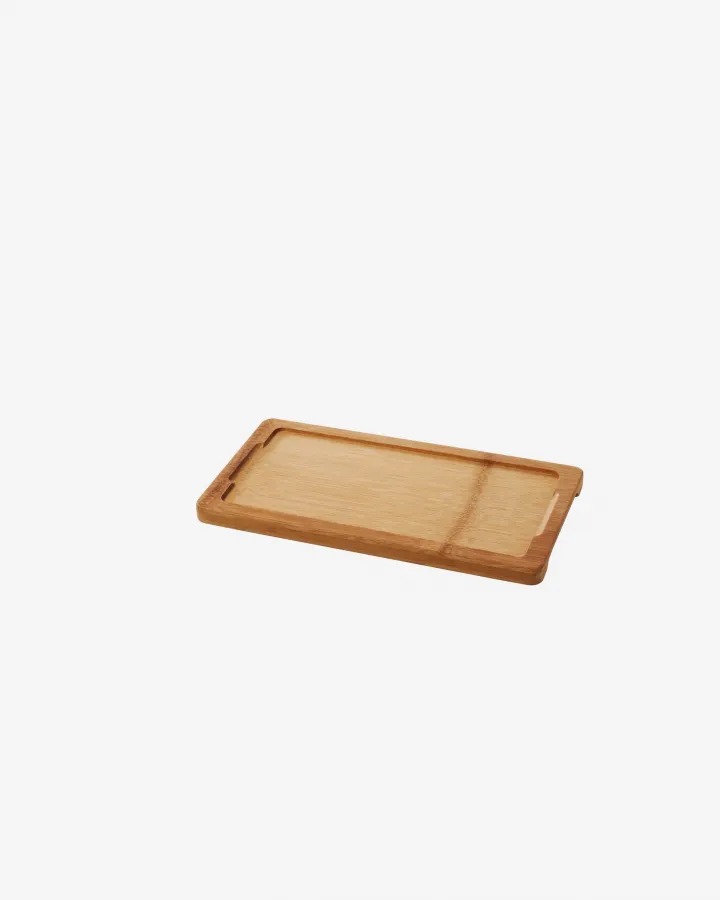 HOLZTABLETT 28,5 x 15 cm FÜR RECHTECKIGE TELLER 25 x12 cm Bambus