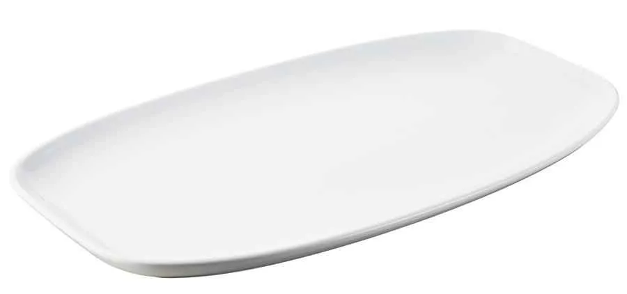 CLUB TELLER/ PLATTE/ SERVIERPLATTE 36 x 21 cm Weiss