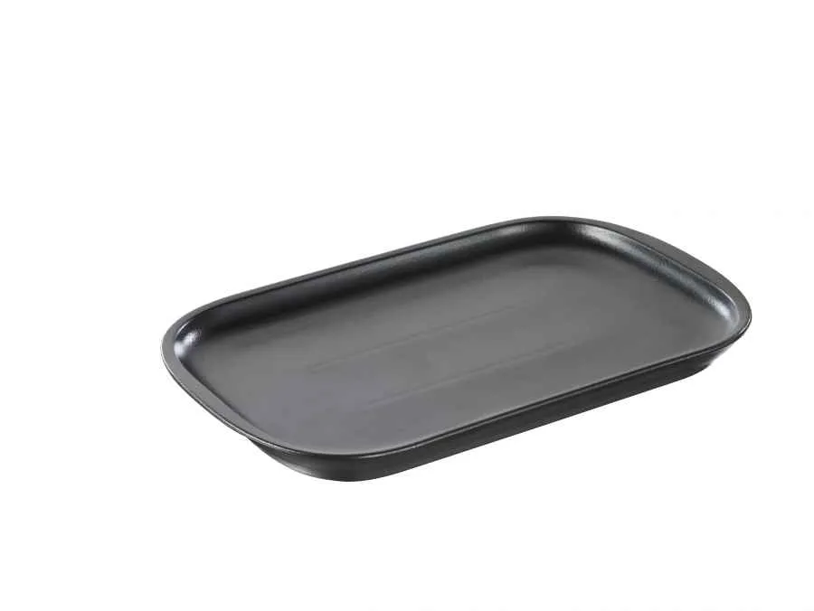 FLEISCH & STEAKPLATTE RECHTECKIG 29 cm gusseisen Optik