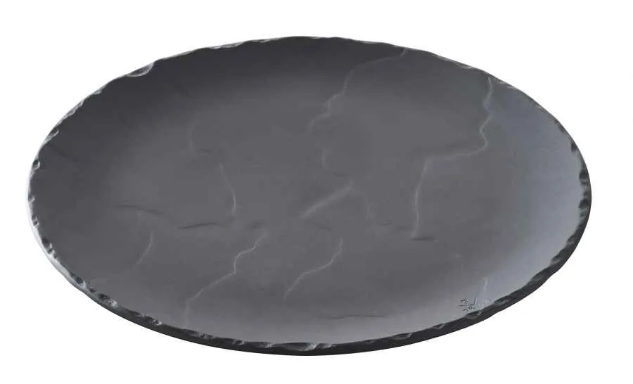 BURGERTELLER RUND 16 cm Matt schiefer styl