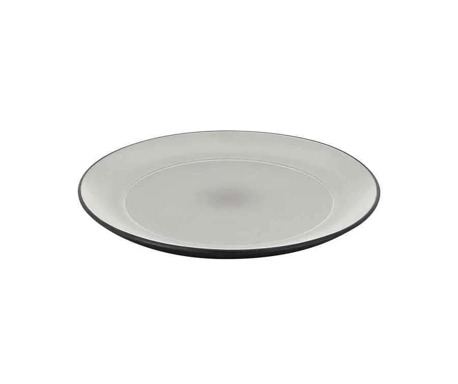 EQUINOXE FLACHER TELLER FÜR DIM SUM 22 CM Pfeffer