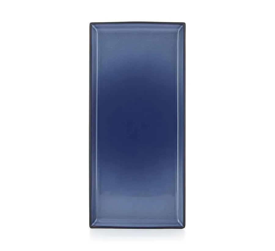 EQUINOXE RECHTECKIGE PLATTE/RECHTECKIGER TELLER 32,5 cm Cirrusblau