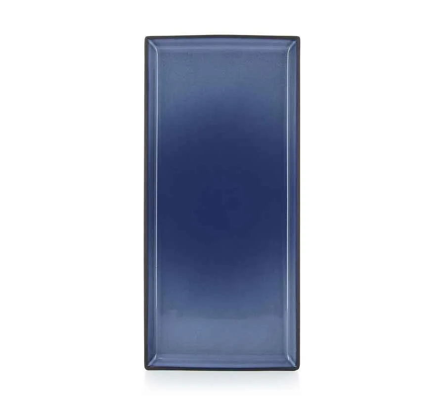 EQUINOXE RECHTECKIGE PLATTE/RECHTECKIGER TELLER 32,5 cm Cirrusblau