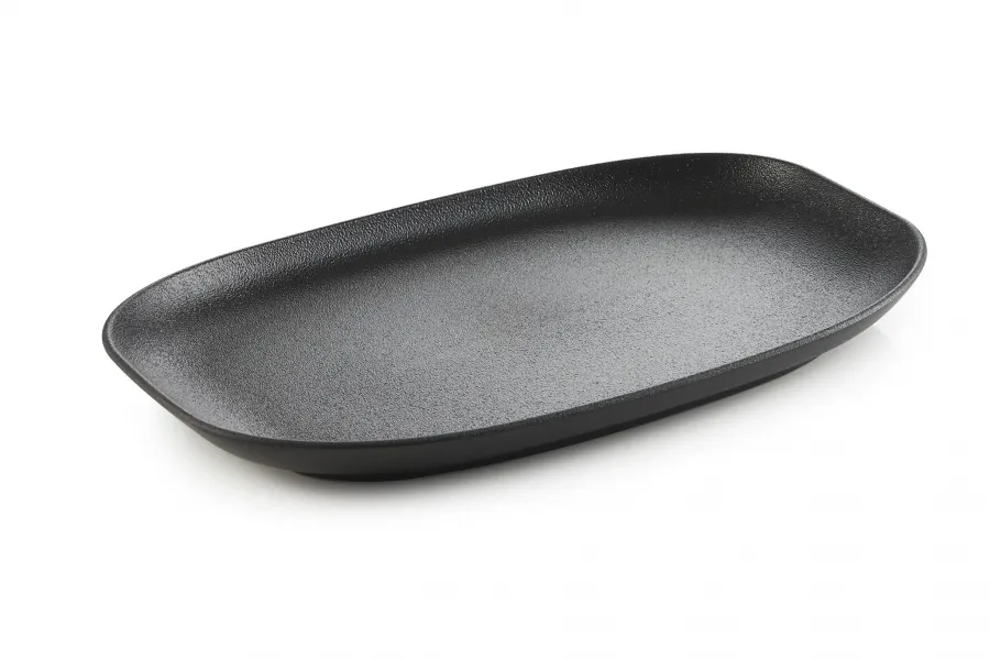 CLUB TELLER/ PLATTE/ SERVIERPLATTE 29 cm in gusseisener Optik