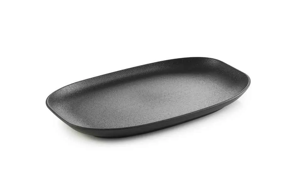 CLUB TELLER/ PLATTE/ SERVIERPLATTE 29 cm in gusseisener Optik