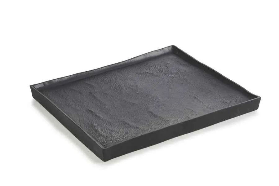 SOLSTICE RECHTECKIGER TELLER/ PLATTE/ SERVIERPLATTE REVOL 21CM Black Moon