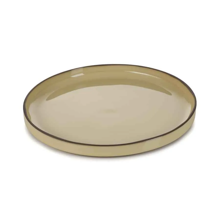CARACTERE FLACHER TELLER 26 cm Muskatnuss
