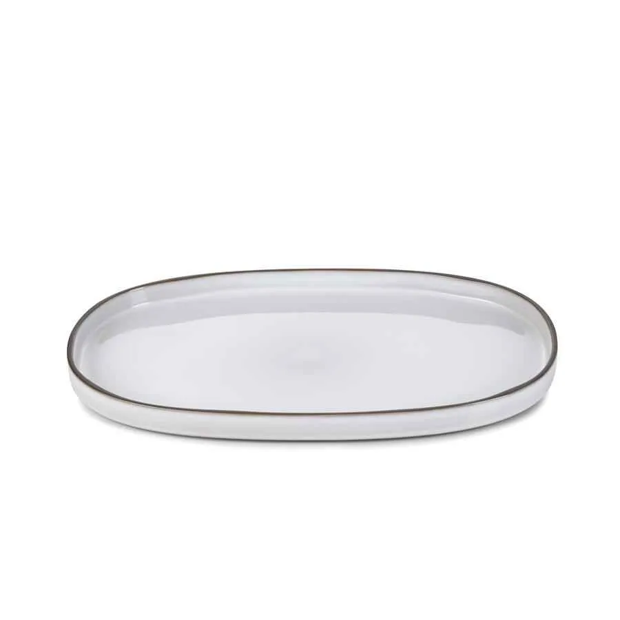 CARACTERE SERVIERTELLER 35,5 cm Kumuluswolke weiss