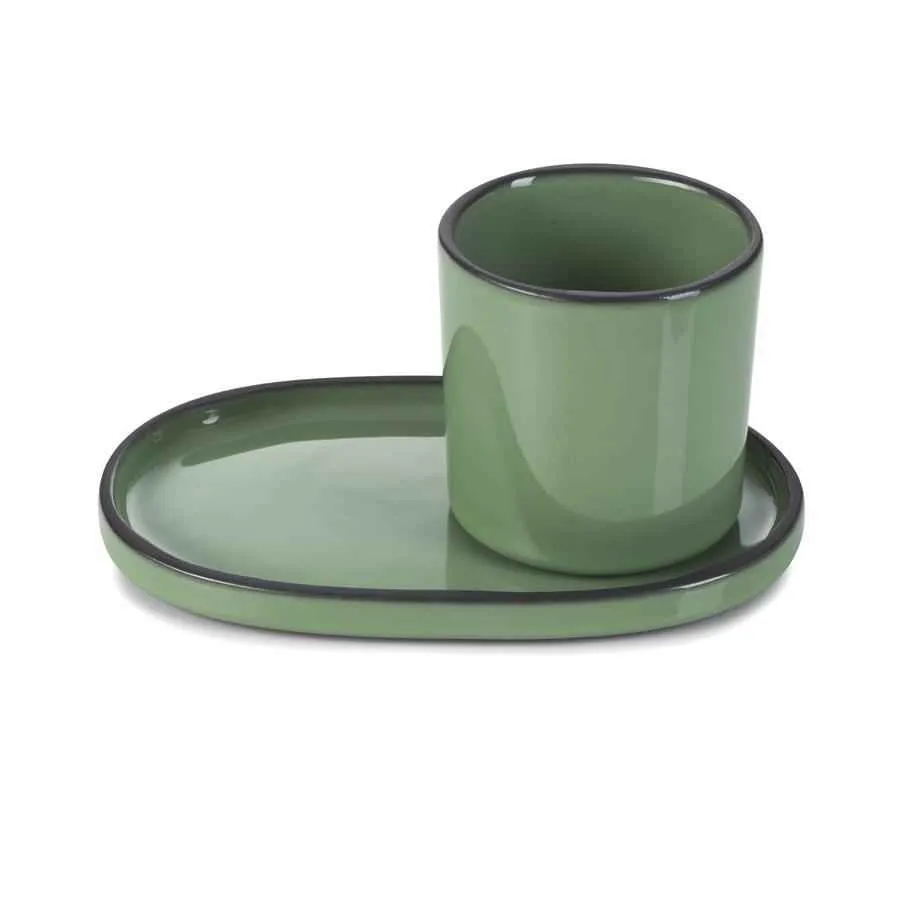 CARACTERE UNTERTASSE 13,5x8,3x1,2 cm Minze