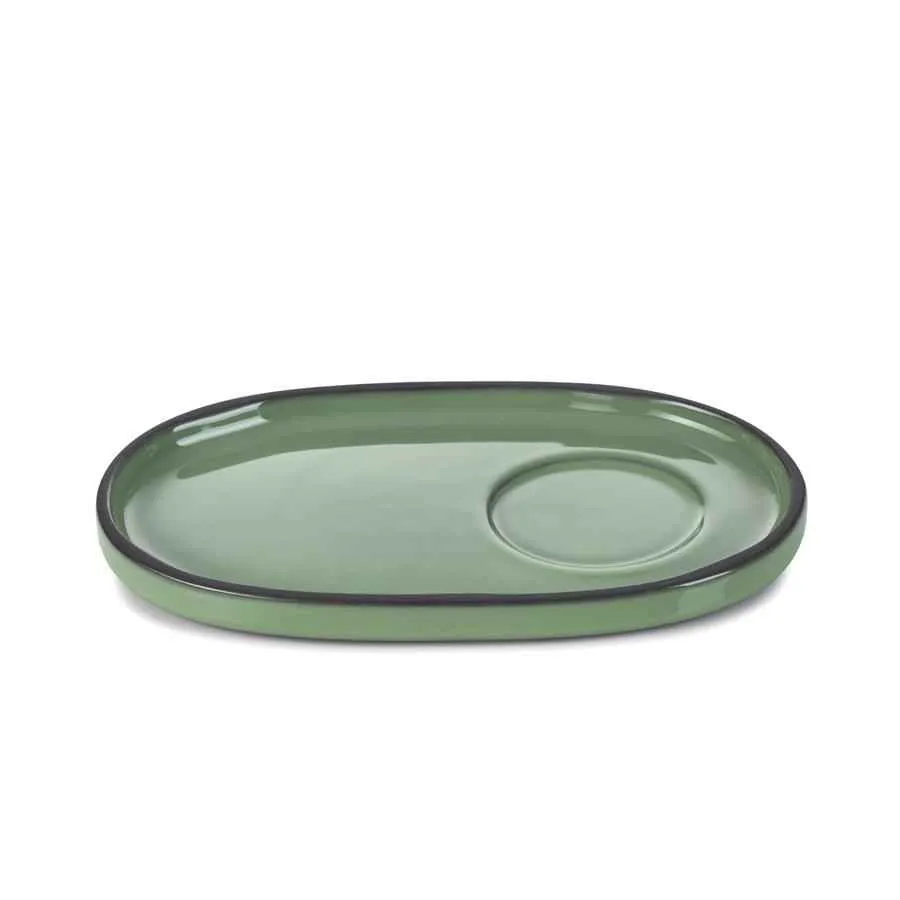 CARACTERE UNTERTASSE 13,5x8,3x1,2 cm Minze