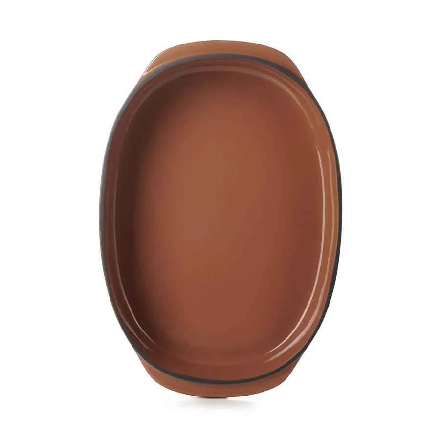 CARACTERE RECHTECKIGE Auflaufform 34 x 25 cm Zimt REVOL