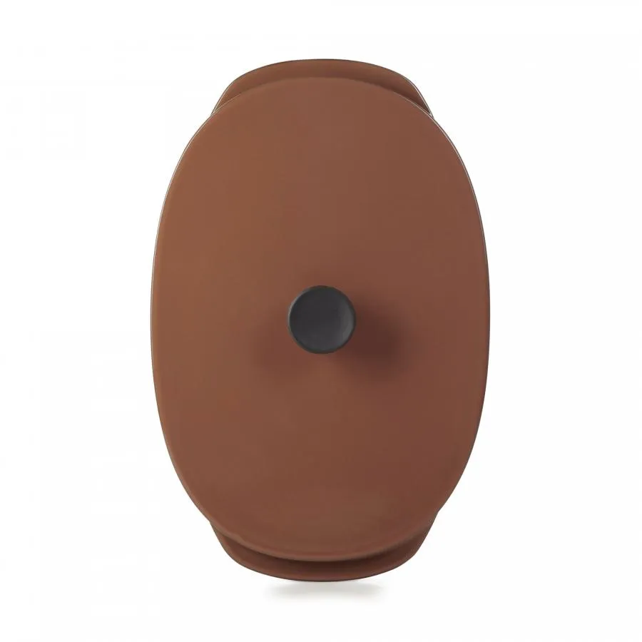 CARACTERE KASSEROLLE / AUFLAUFFORM MIT DECKEL 19 x 13 cm Zimt