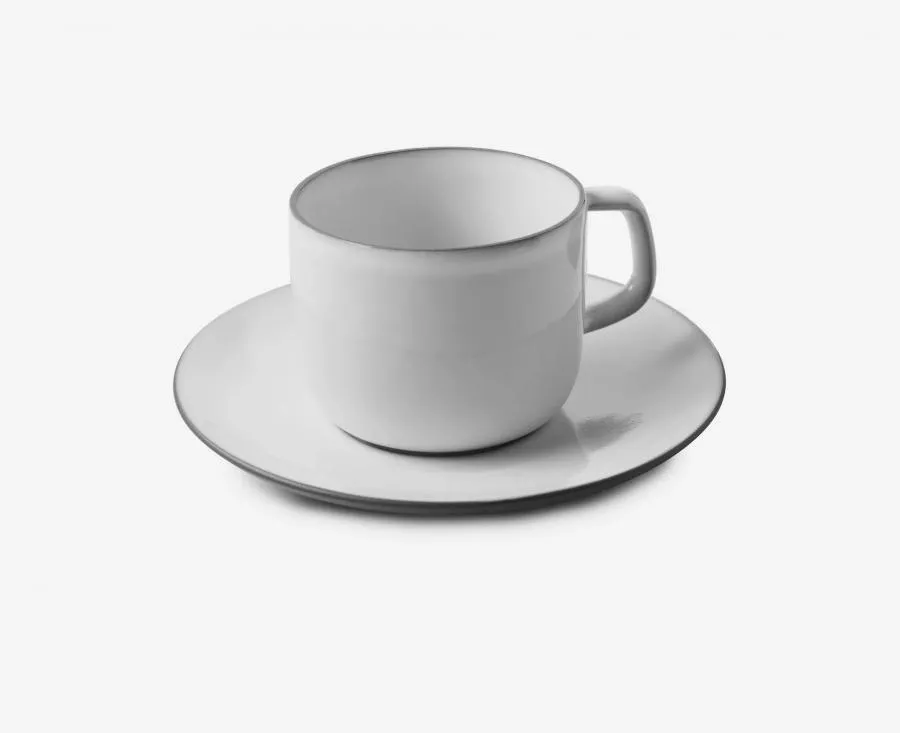 EQUINOXE TEETASSE MIT UNTERTASSE 200 ml Weiss Kumulus