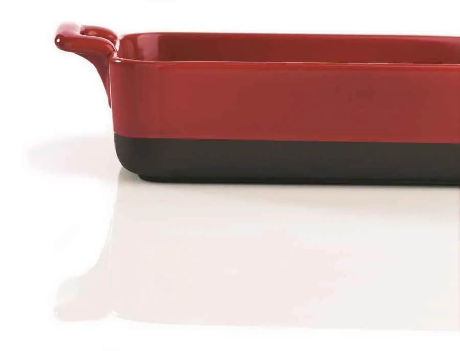 AUFLAUFFORM 70 cl RECHTECKIG Piment-rot REVOL