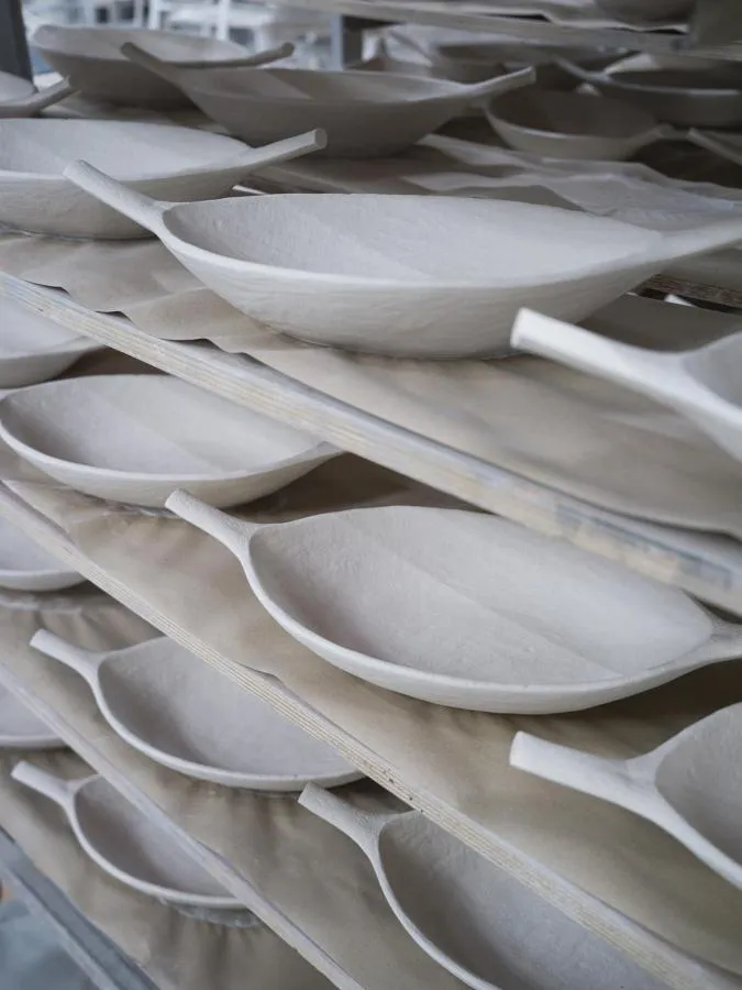 YLI POD-SERVIERSCHALE 33 CM Alabaster Weiss