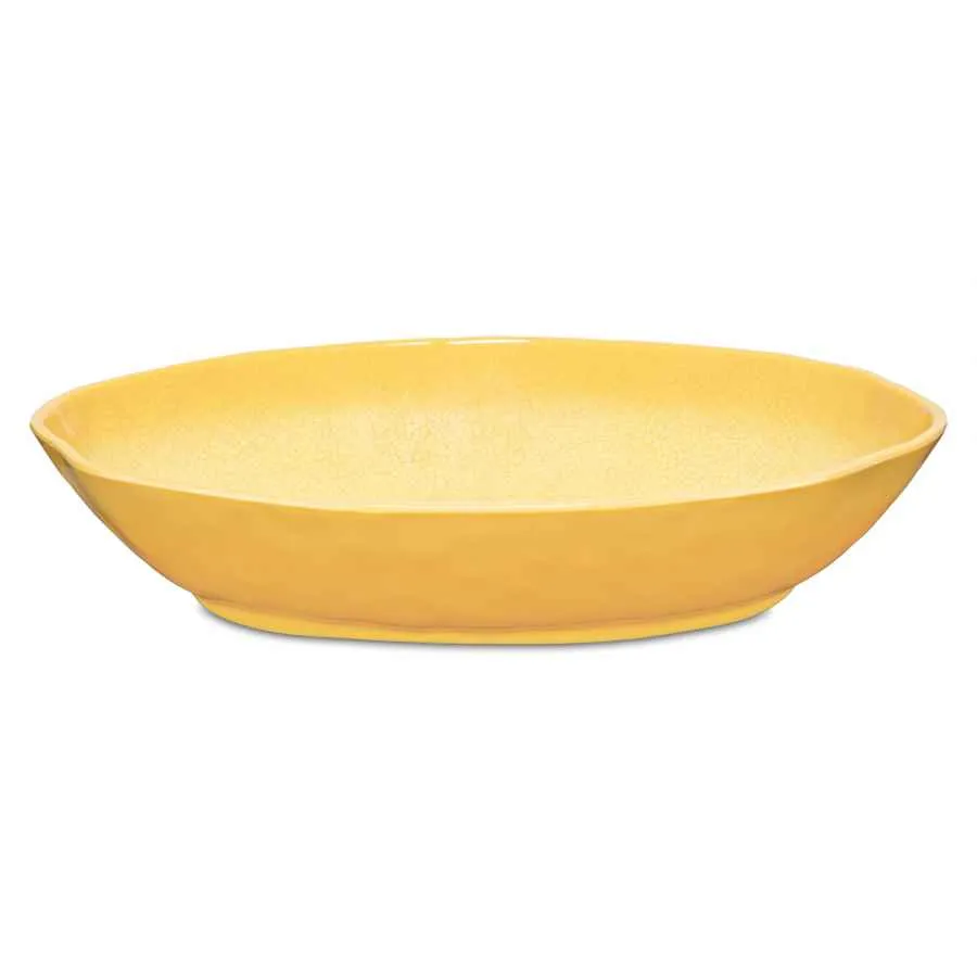 Servierschale oval 33 x 23,5 x 7 cm Atmosfera ocker