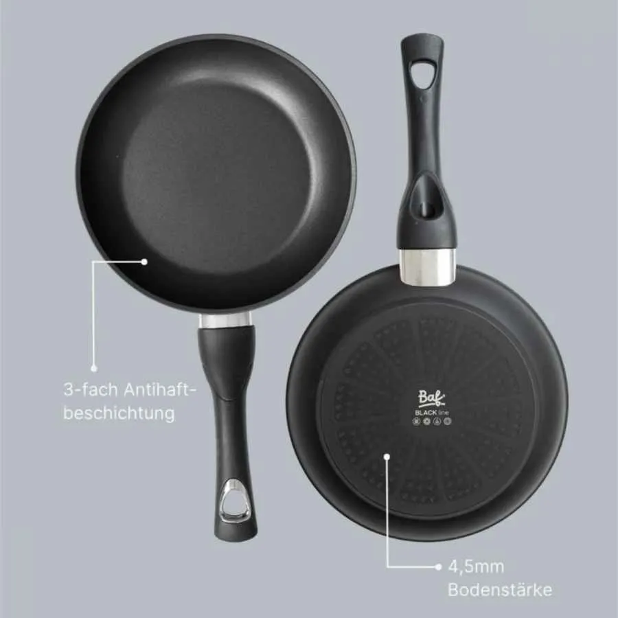 Bratpfanne 28 cm BAF BLACKline für alle Herdarten