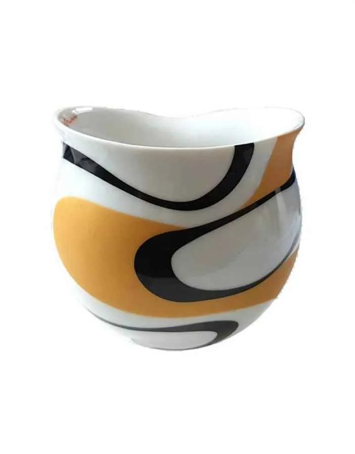 Colani Kaffeebecher wave gold & schwarz
