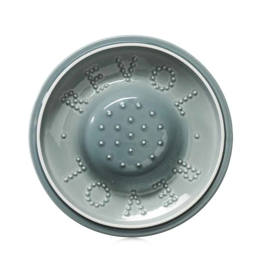 RUNDE OFENKASSEROLLE 19 CM MIT PORZELLANDECKEL Wolkengrau