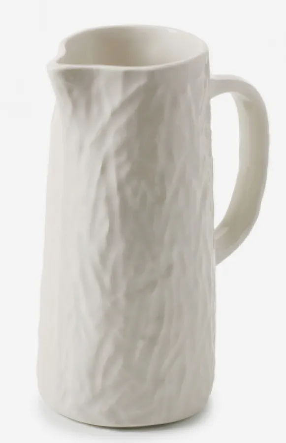 YLI WASSERKRUG/ PITCHER/ VASE 1,2 L Alabaster Weiss
