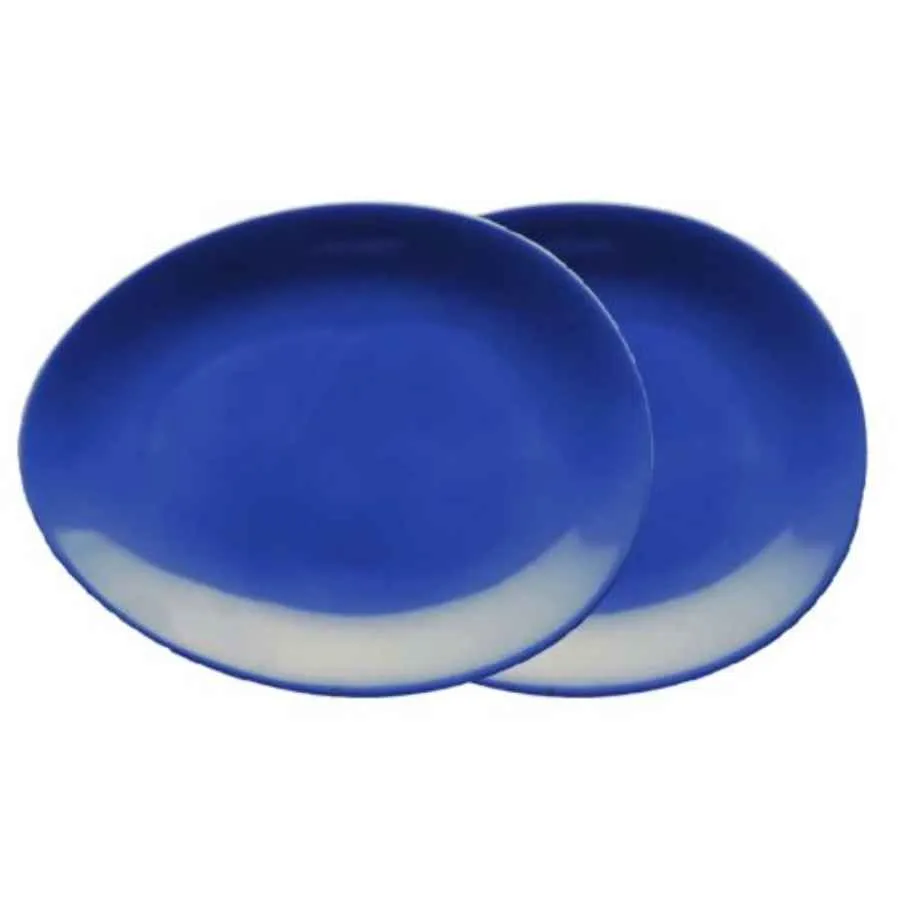 Luigi Colani Porzellan Tellerset 2 tlg. blau