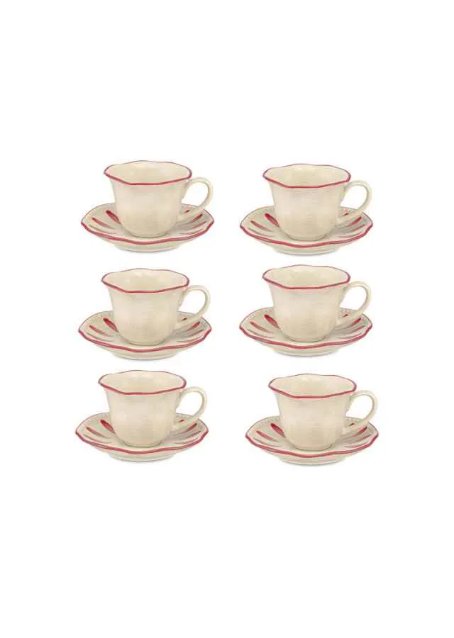 Espressotasse mit Untertasse Domitilla Magenta