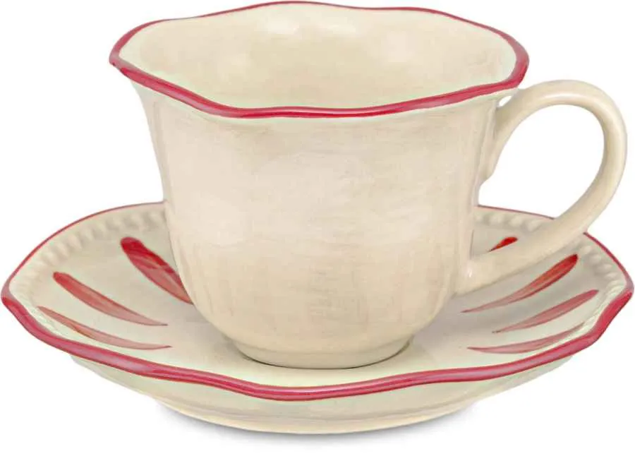 Espressotasse mit Untertasse Domitilla Magenta