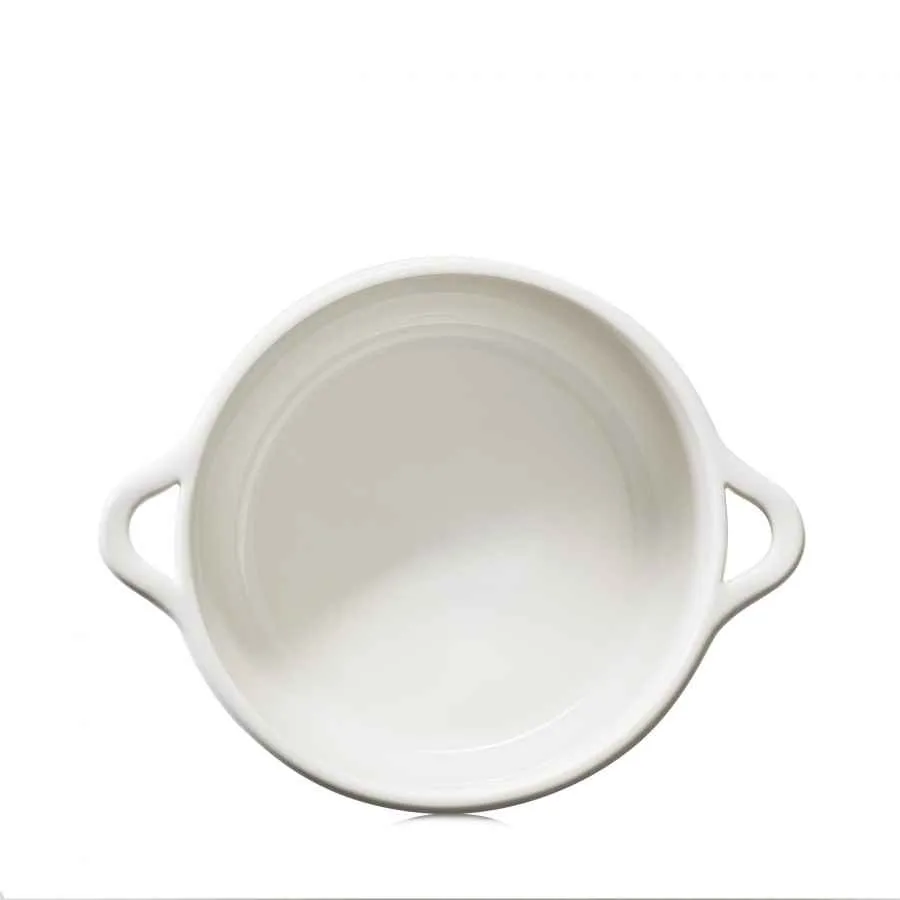 RUNDE INDUKTIONSKASSEROLLE 19 CM OHNE DECKEL Alabaster Weiss