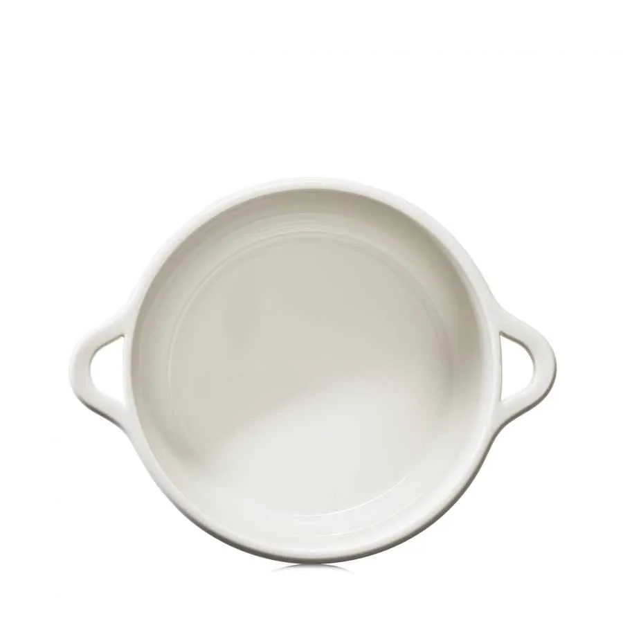 RUNDE INDUKTIONSKASSEROLLE 22 CM OHNE DECKEL Alabaster Weiss