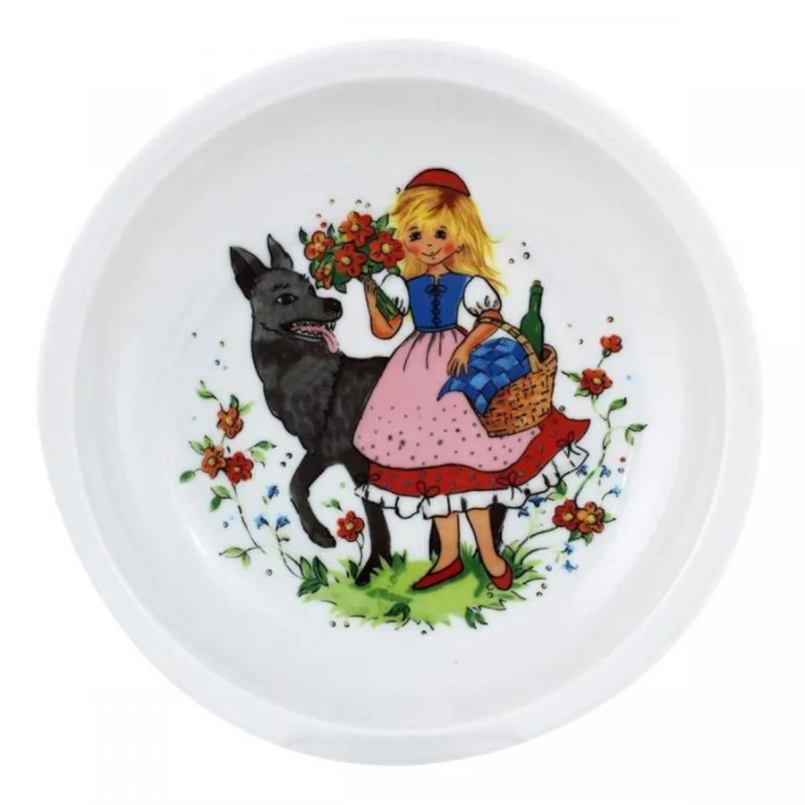 Kinder Teller tief 20 cm Rotkäppchen